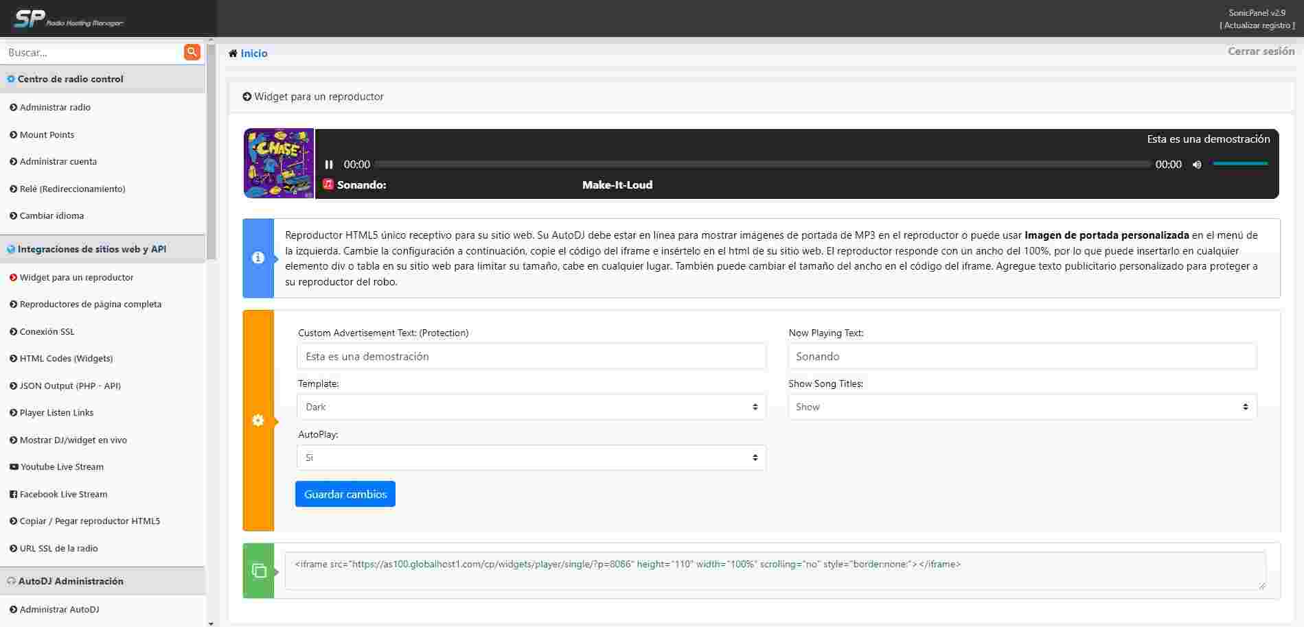 Widgets de Integración